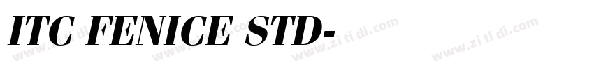 ITC FENICE STD字体转换